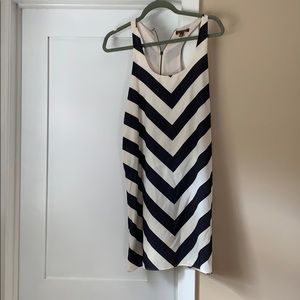 Racer back silk dress